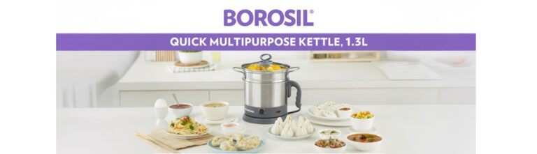 Borosil Quick Multipurpose Kettle 1.3L