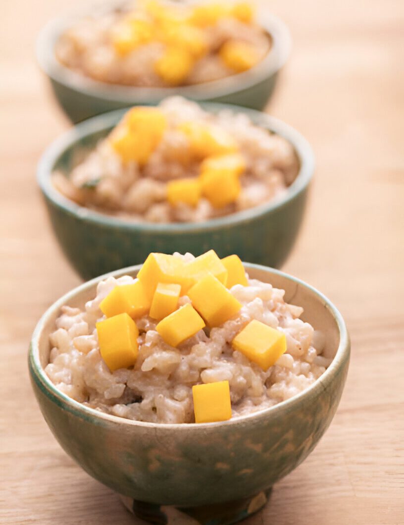 Coconut Kheer with Mango